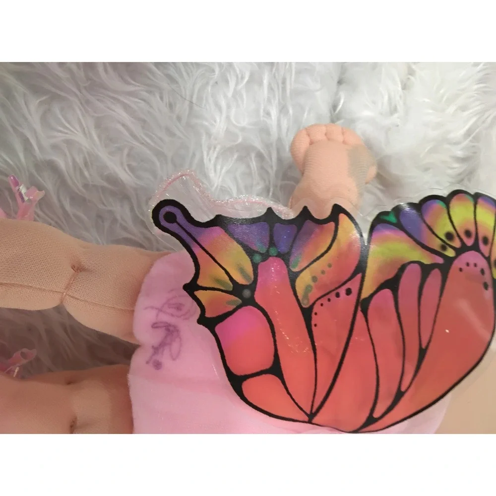 Vintage 1995 Cabbage Patch Kids Butterfly Fairy‎ Doll Pink Tutu Blonde Mattel